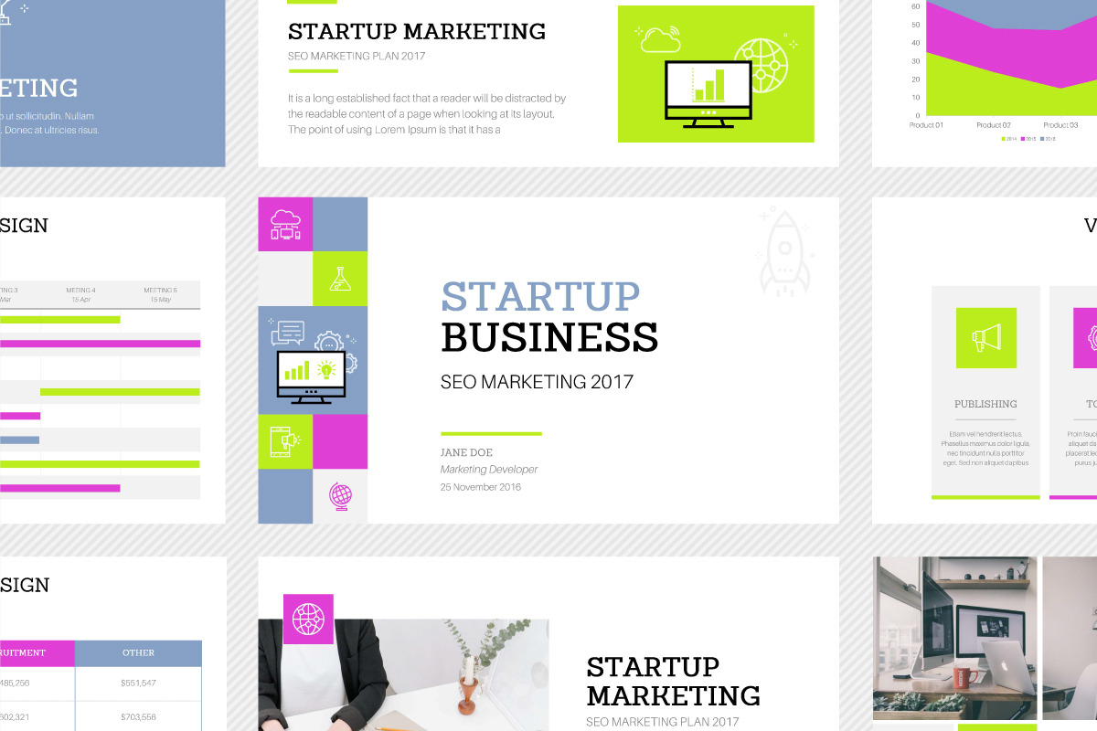 Startup Business Template, a Presentation Template by Wipavee (Photo 2 of 5)