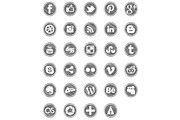 58 Scribble Social Icons, an Icon by Inconcept Media Arsenal (Thumbnail 2 of 3)