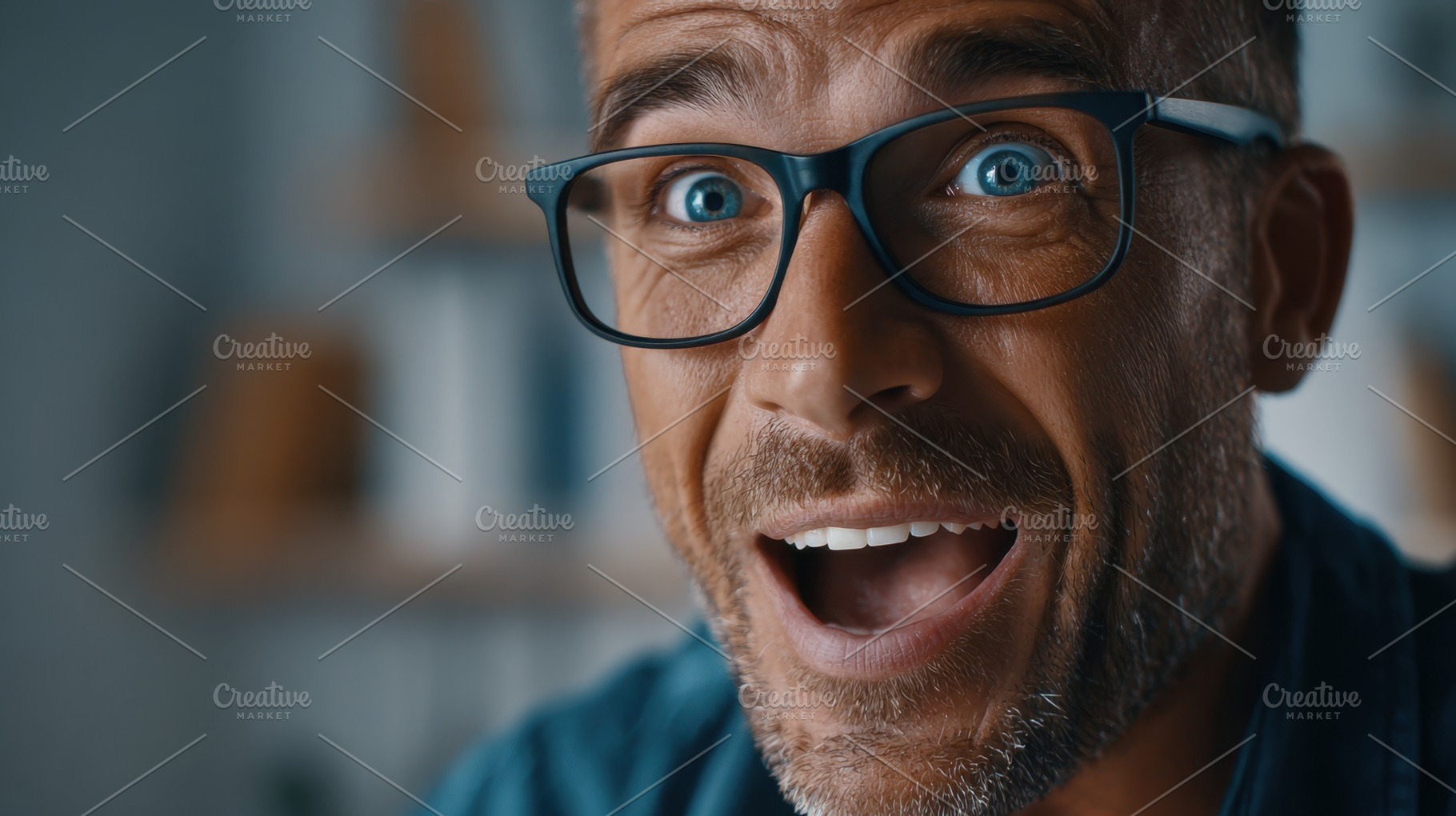 Man excited at work, a Photo by Beautiful things