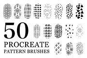 Procreate Seamless Pattern Brushes, a Brush Add-On by aivos (Thumbnail 1 of 12)