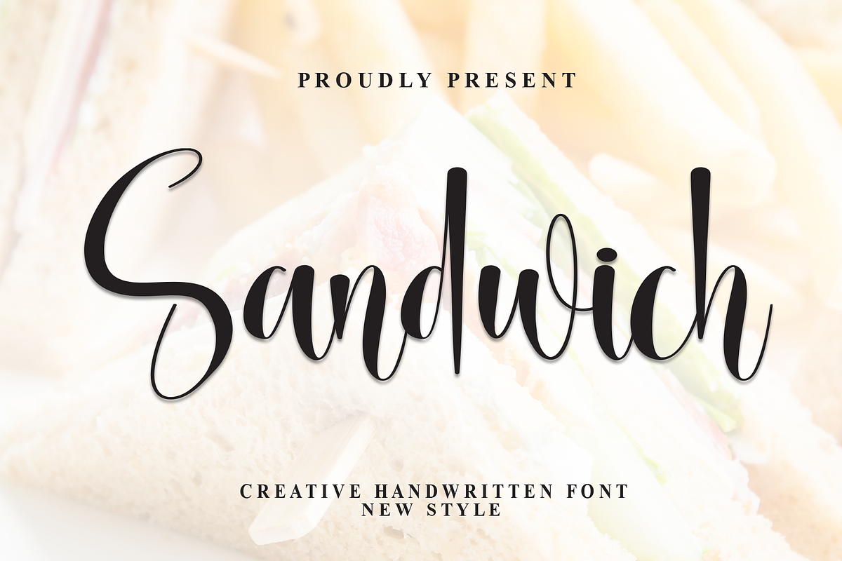 Sandwich | Script Font, a Handwritten Font by Scratchones (Photo 1 of 8)