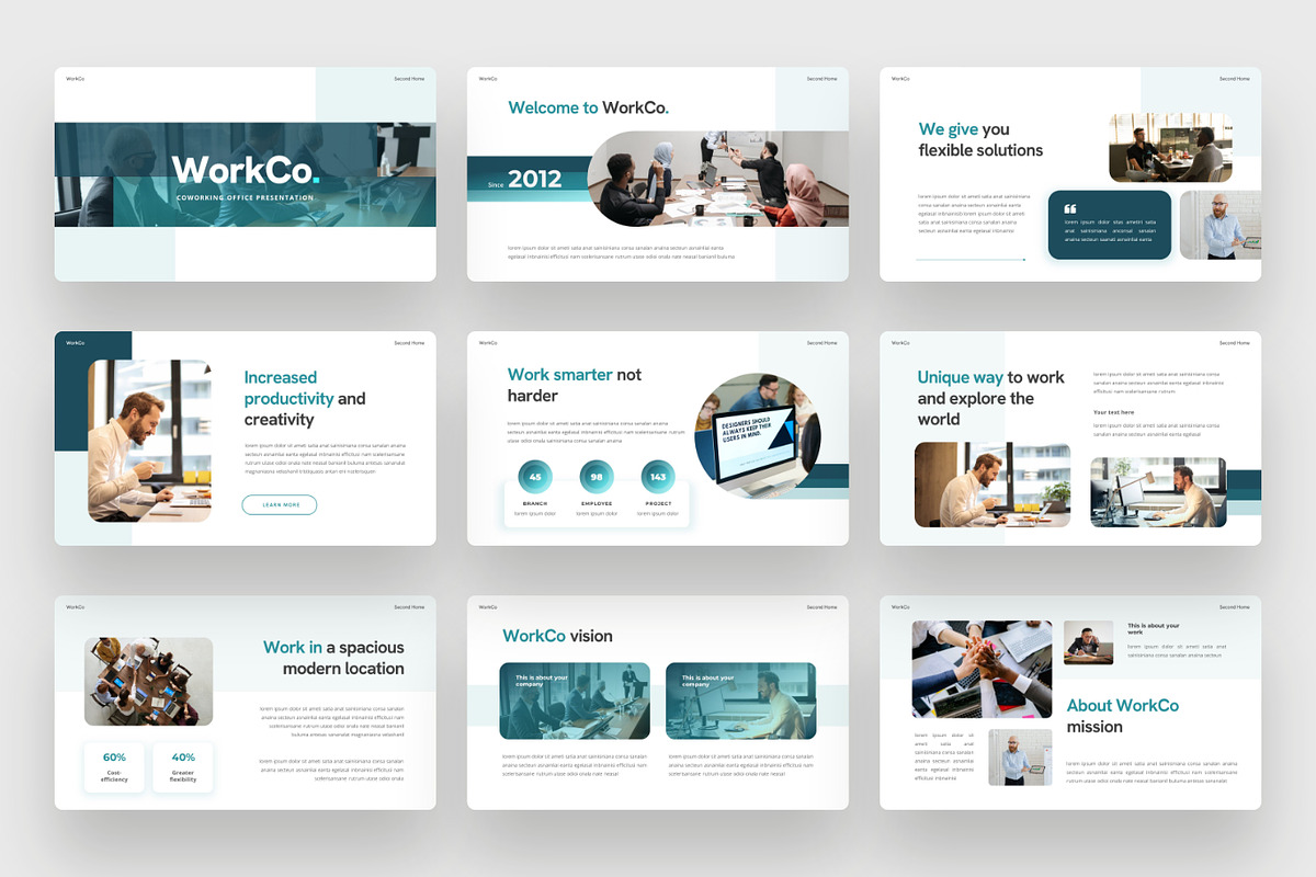 Office & working space Google Slides, a Presentation Template by BeadyLab (Photo 2 of 5)