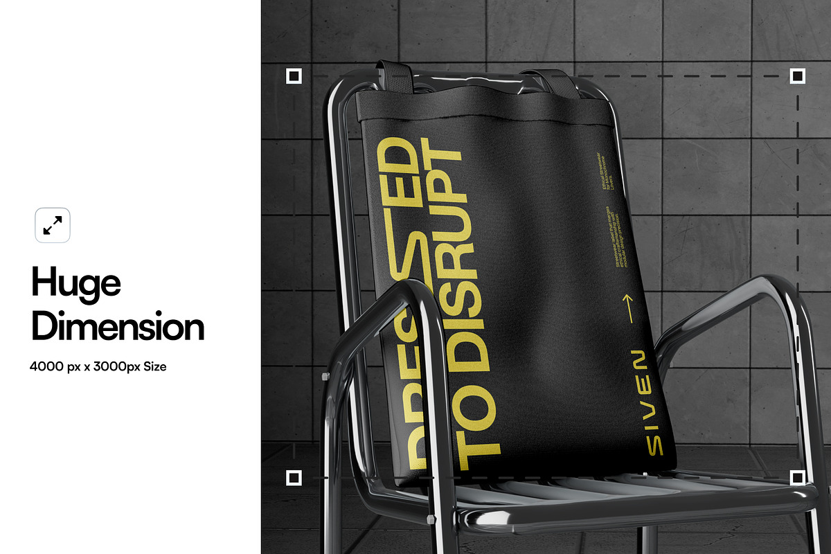 Totebag Mockup, a Merchandise Mockup by SLAB! Design (Photo 2 of 6)