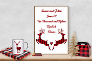Red Buffalo Plaid Deer/Forest Vector, an Illustration by FrankiesDaughtersDesign (Thumbnail 4 of 4)