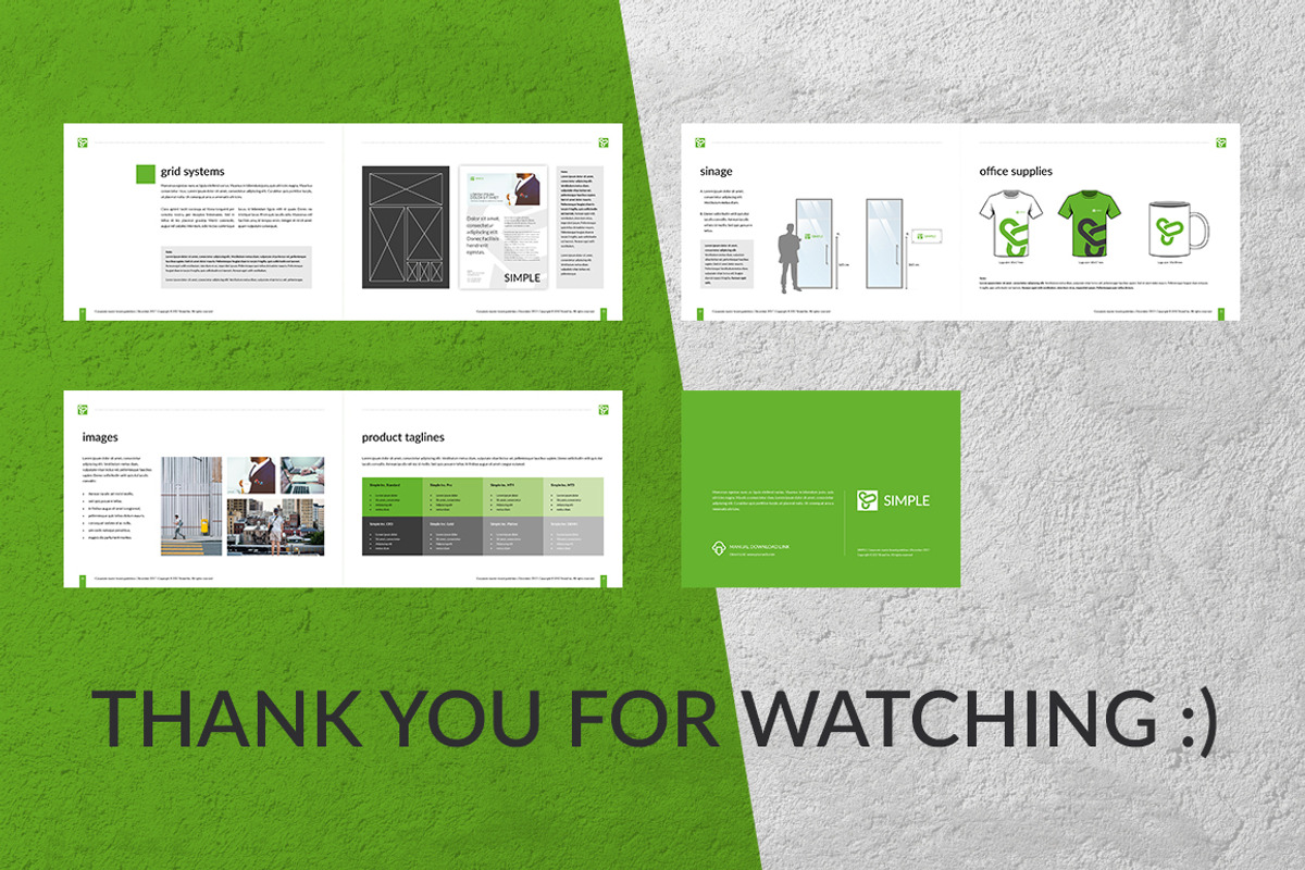 Simple Brand Book Guidelines, a Brochure Template by buttonpl (Photo 9 of 9)