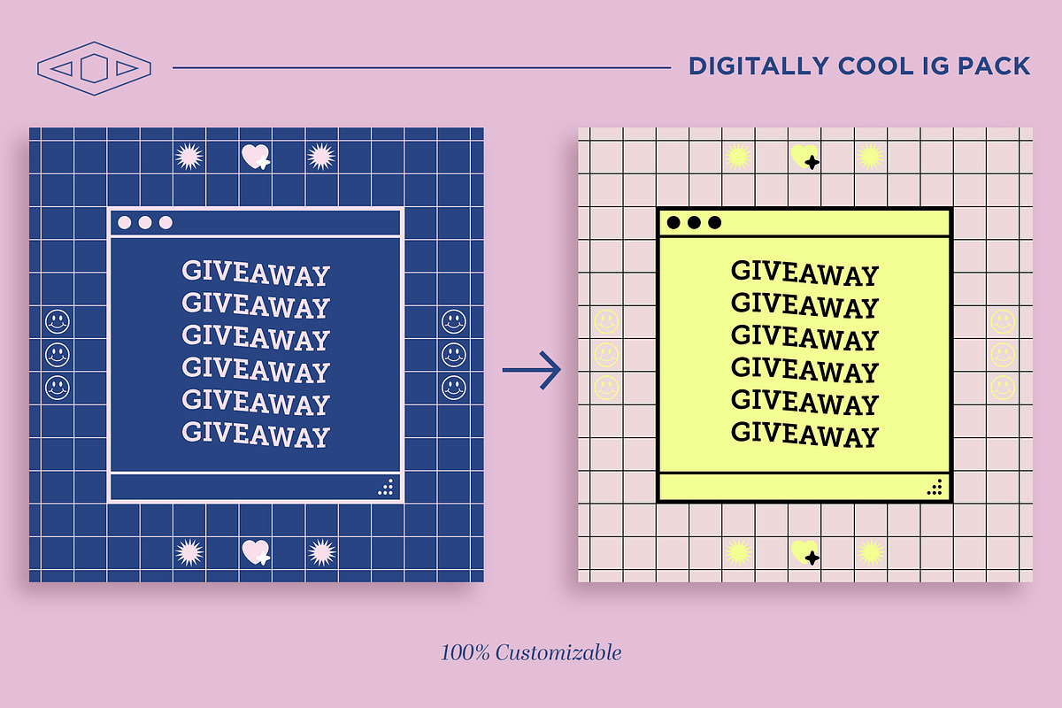 Digitally Cool IG Kit in PSD & CANVA, a Social Media Template by Tangerine Nation (Photo 13 of 13)