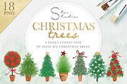 Christmas Trees, a Decorative Illustration by Dana Designs (Thumbnail 1 of 3)