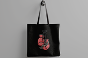 Skeleton in Boxing Gloves, an Object Illustration by nomlimo.com (Thumbnail 2 of 3)