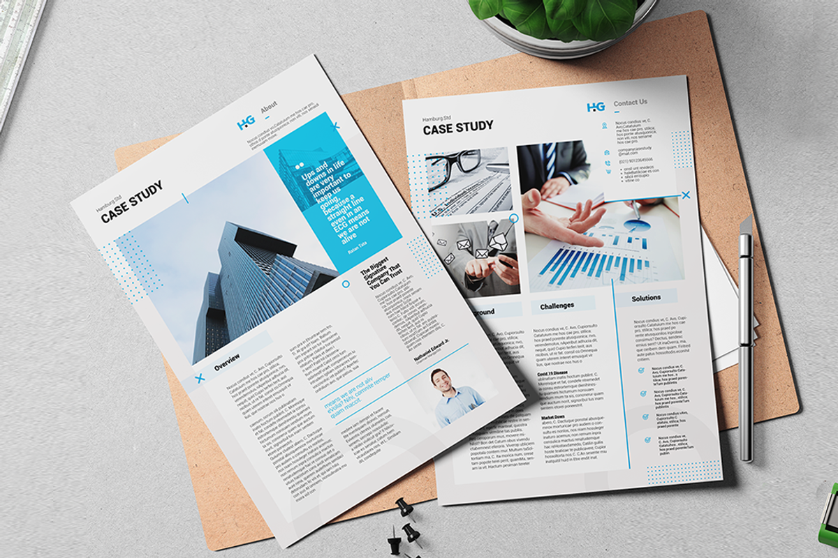 Case Study Template 06, a Brochure Template by spidergraph (Photo 3 of 7)
