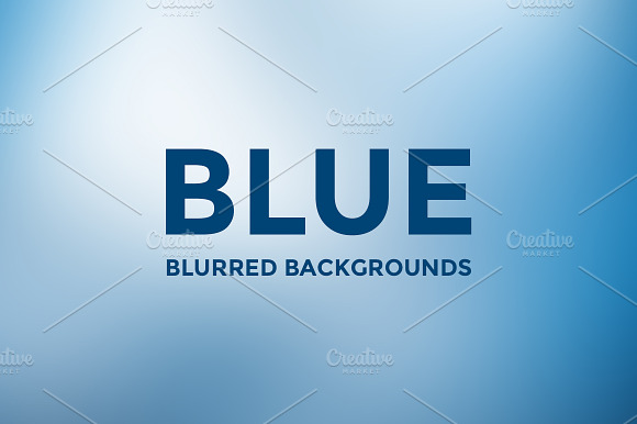 12 Blue Blurred Background