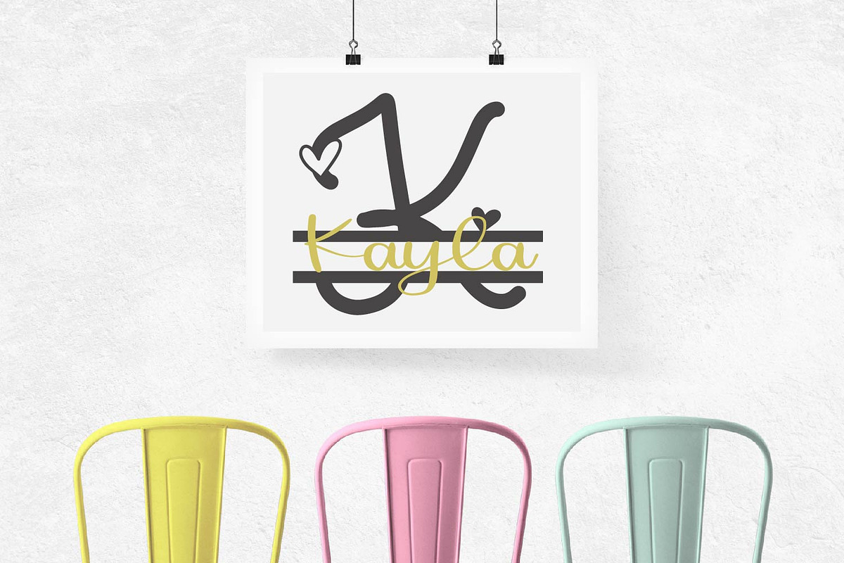 Split Monogram Font Trio preview 7