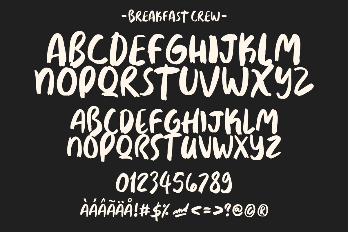 Breakfast Crew Font + Illustrations, a Script Font by The Branded Quotes (Photo 5 of 7)