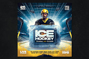 3 Hockey Flyer Template, a Flyer Template by Tarommir (Thumbnail 4 of 7)