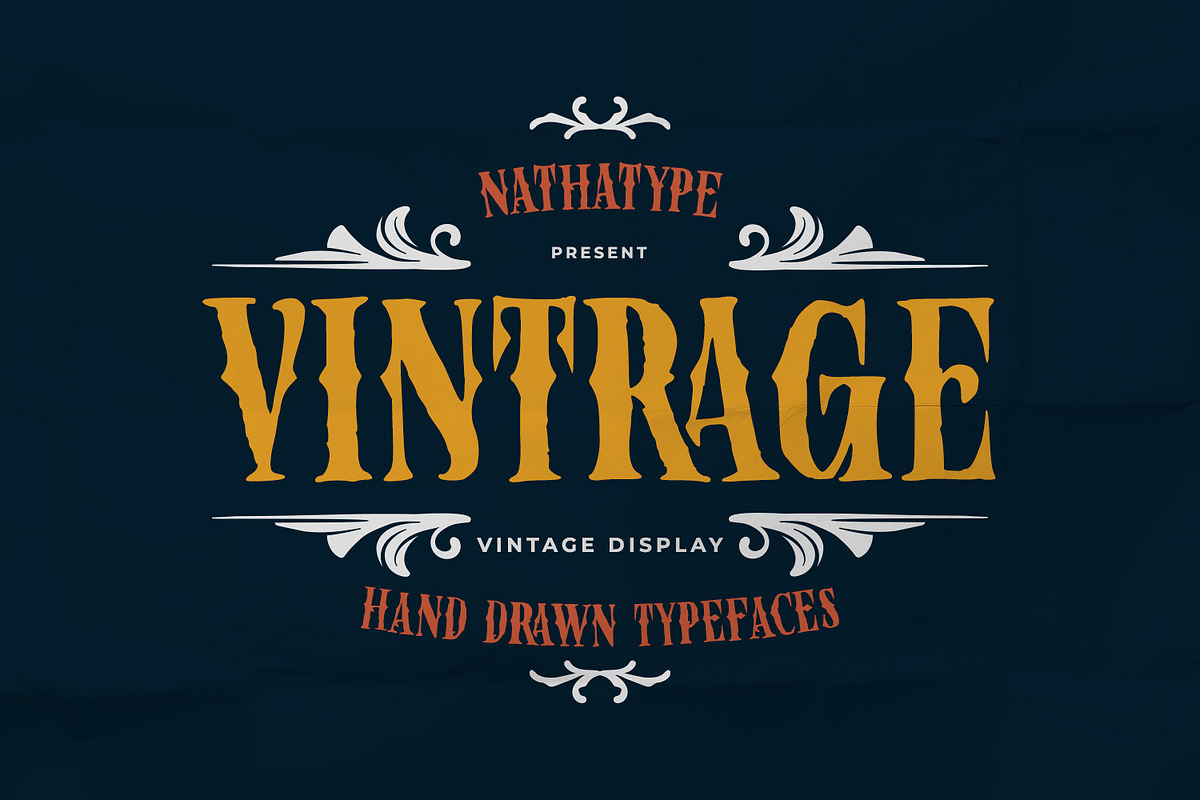Vintrage, a Handwritten Font by Nathatype (Photo 1 of 15)
