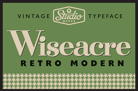 Wiseacre | Retro Modern Font!