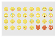 Retro / Hipster Emoticon Icon Set, an Illustration by cloverandcrow (Thumbnail 3 of 4)