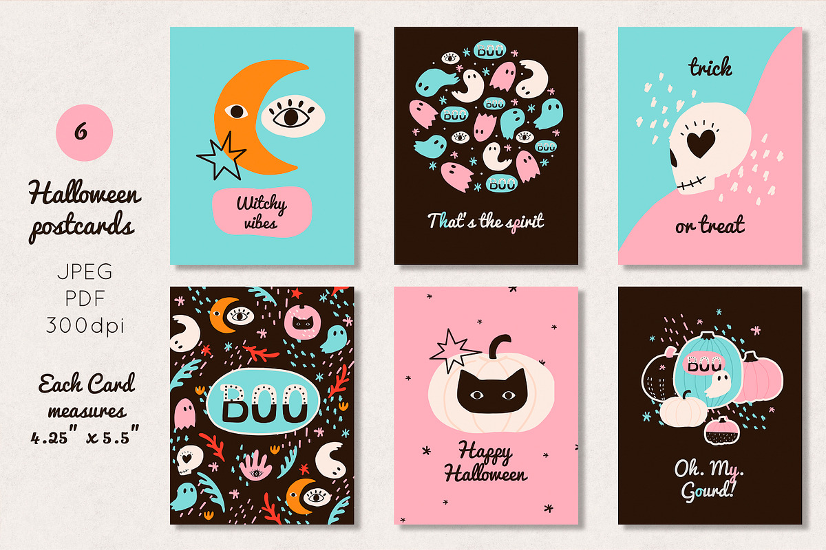 Halloween graphic bundle, a Background Graphic by AfonshinaArt (Photo 7 of 9)