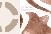 Azulejos in Mocha tones. Watercolor, a Decorative Illustration by Liliia Polos Illustration (Thumbnail 10 of 10)