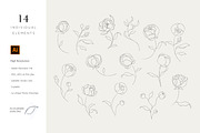 Minimalist Peony Line Sketches, a Decorative Illustration by Galerie Design Studio (Thumbnail 2 of 10)