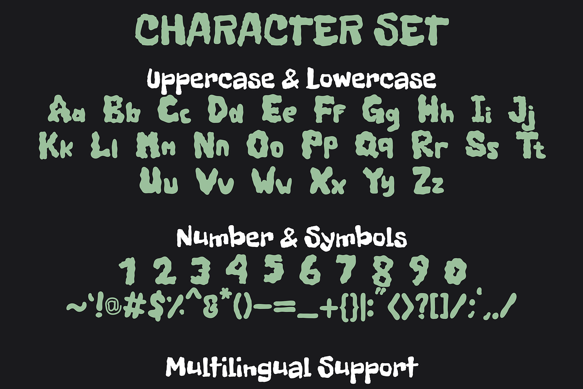 Blob Freak – A Horror Font, a Handwritten Font by Dm Studio (Photo 9 of 10)
