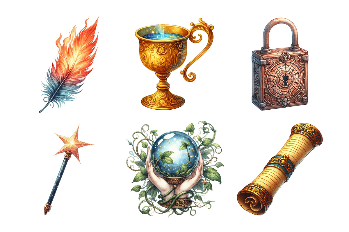 Magic Clipart Bundle Sublimation, an Illustration by Daily.Designs (Photo 3 of 5)