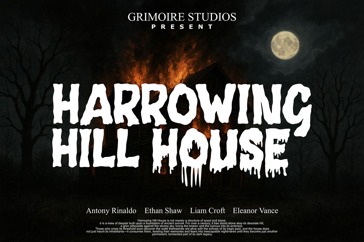 Hauntmark - Horror Font, a Handwritten Font by Majelis Art (Photo 2 of 7)
