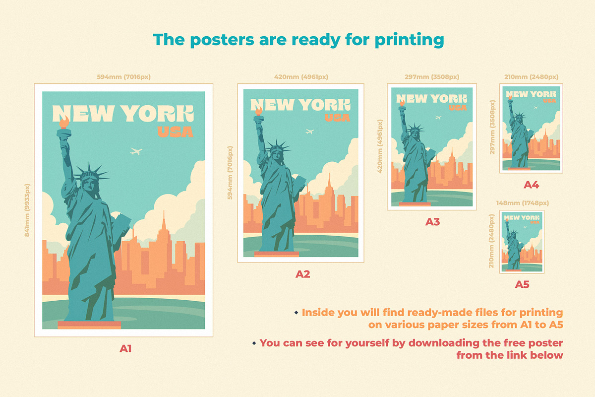 Travel Posters Collection., an Illustration by Red Monkey (Photo 3 of 8)