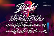 Blinded - Freestyle Logotype 25% OFF, a Script Font by Dirtyline Studio (Thumbnail 9 of 9)