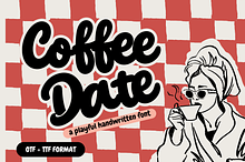 Coffee Date – Bold Handwritten Font
