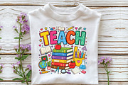 Teacher Sublimation Design PNG, a Seasonal Illustration by DreamPrint404 (Thumbnail 2 of 6)