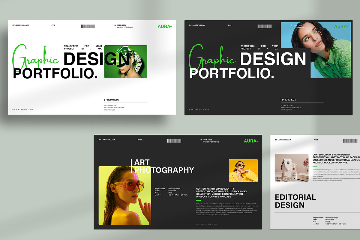 Minimal Design Portfolio Template, a Presentation Template by NorthPeak (Photo 6 of 13)
