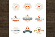 36 Restaurant Logos and Badges, a Branding & Logo Template by Vasya Kobelev (Thumbnail 2 of 20)