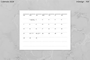 Minimalist Calendar 2024 (InDesign), an Object Graphic by Kessens (Thumbnail 11 of 28)