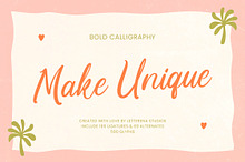 Make Unique Bold Calligraphy Font