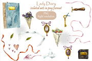 Lady Diary, an Object Illustration by Budogoshch (Thumbnail 4 of 9)