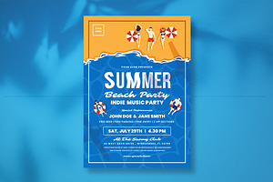 Summer Beach Party Flyer