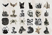 Halloween scrapbook collage stickers, a Seasonal Illustration by Art's and patterns (Thumbnail 9 of 16)