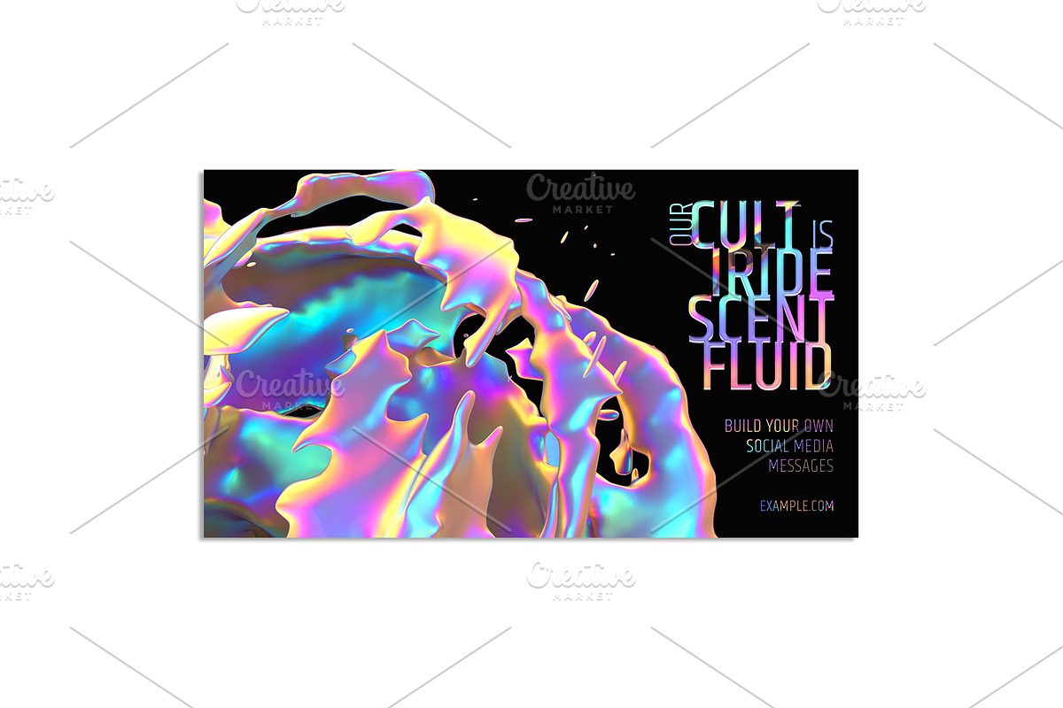 Abstract 3D Fluid Banners Template, a Social Media Template by Black Cat Studio (Photo 5 of 7)