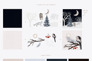 Huge Winter Woodland Scene Creator