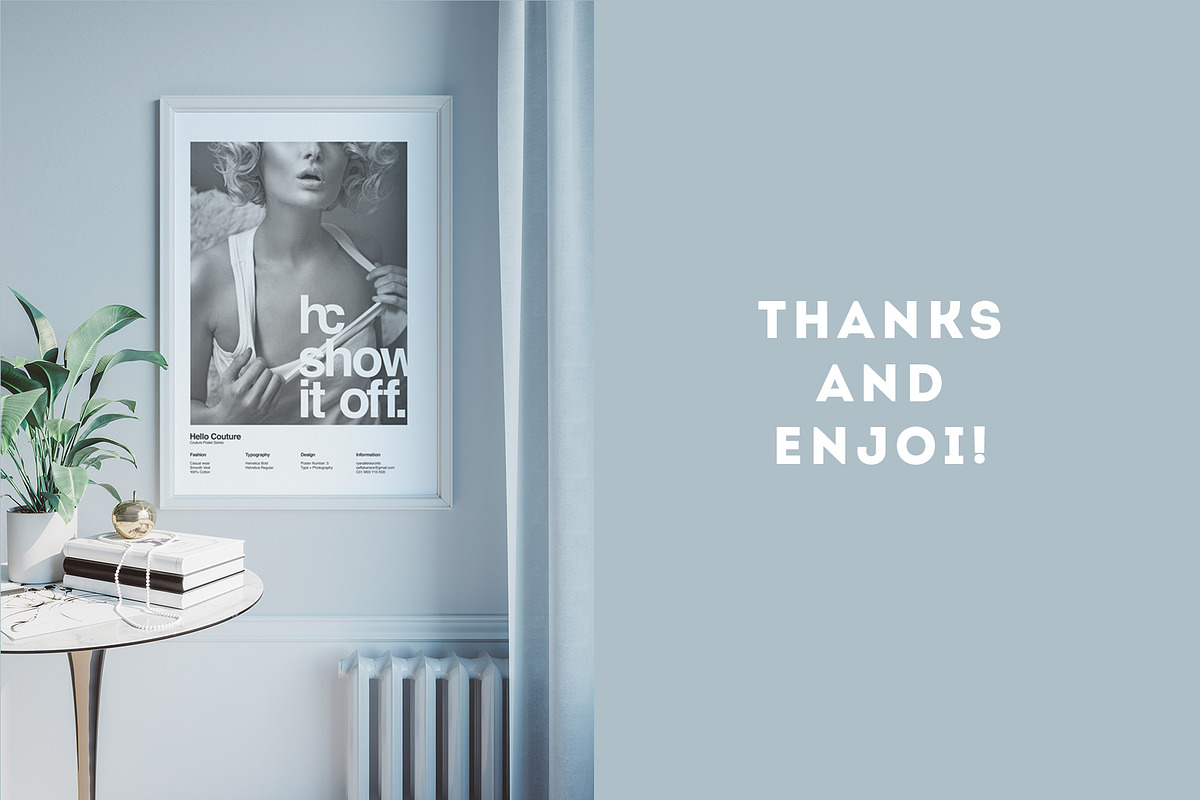Poster Frame Mockup Set 4, a Print Template by Best Pixels™ (Photo 10 of 10)