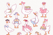 Spring Goose School Clipart, an Education Illustration by TitaLivingArt (Thumbnail 3 of 10)