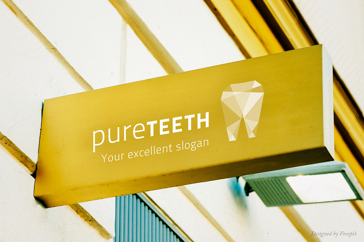 Elegant Tooth Logo – Polygon Style, a Branding & Logo Template by Elibee (Photo 4 of 5)