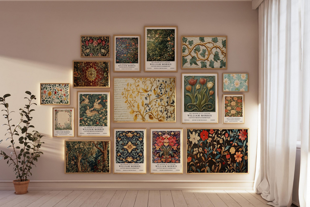 William Morris Wall Art Collection, a Decorative Illustration by PrintablesByFranklyn (Photo 2 of 10)