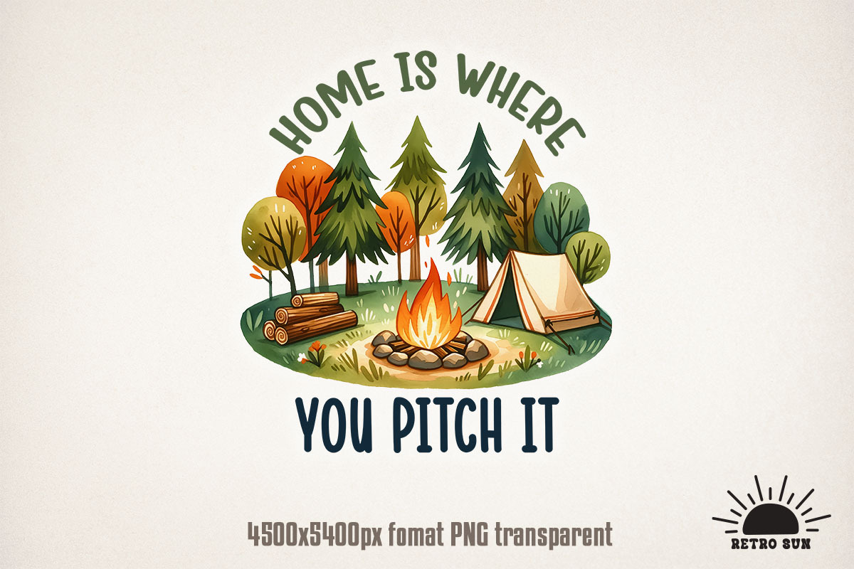 Camping Sublimation Bundle Hiking, an Object Graphic by GlitterCraft (Photo 6 of 21)