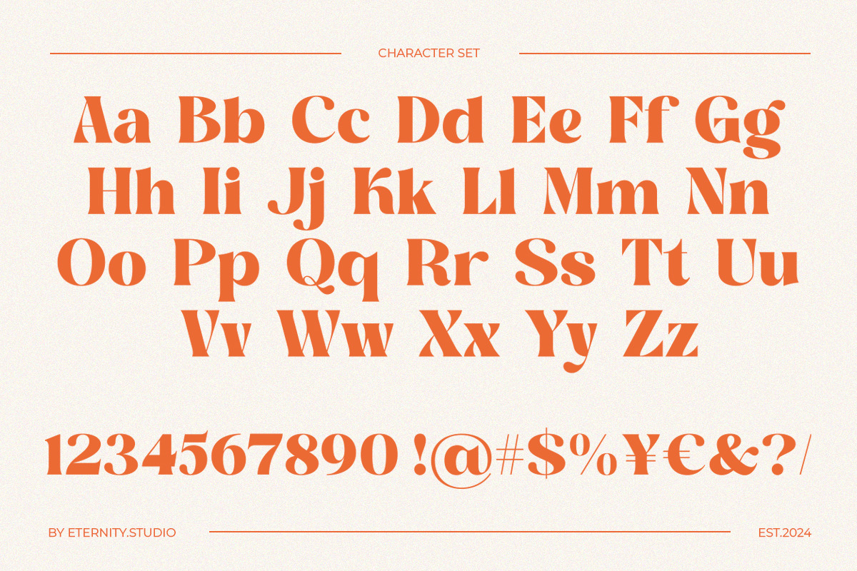 Wast Lovely Stylish Retro, a Serif Font by Eternity Studio (Photo 9 of 10)