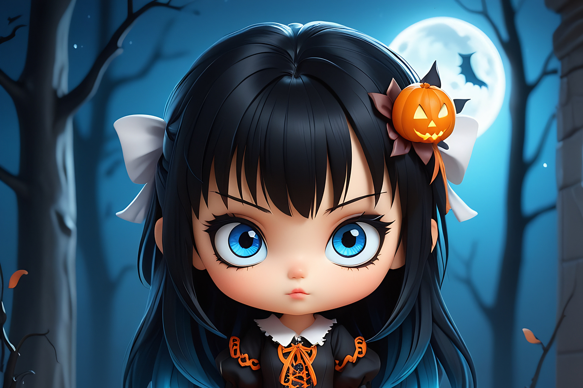 Procreate Chibi Halloween Stamps, a Brush Add-On by OneBerryCreations (Photo 4 of 9)