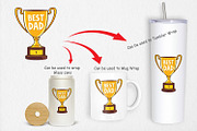 Trophy Clipart, a Graphic by Artnoy (Thumbnail 4 of 5)