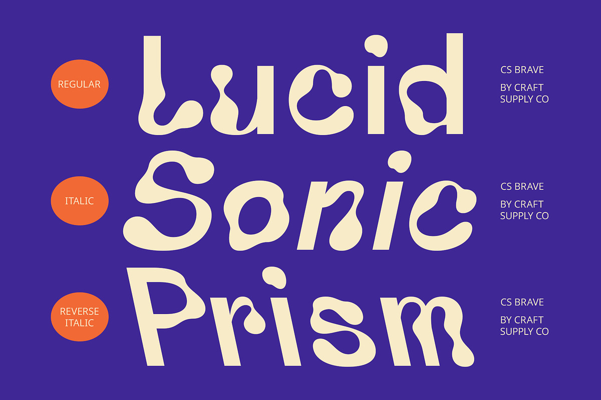 CS Brave – Trippy Font, a Sans Serif Font by Craft Supply Co. (Photo 3 of 8)