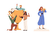 Winners with cups and awards set, a Person Illustration by Good Studio (Thumbnail 2 of 6)