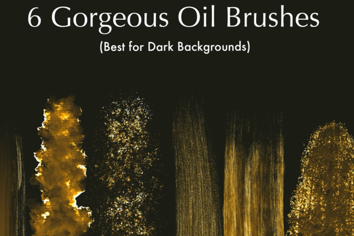 Metallic Oil Brushes for Procreate, a Brush Add-On by Luna Y Mar (Photo 2 of 7)